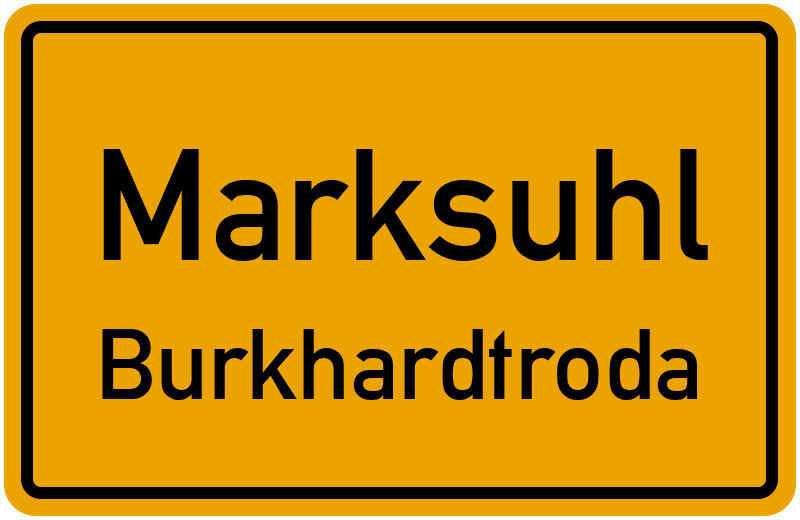 Ortsschild Marksuhl