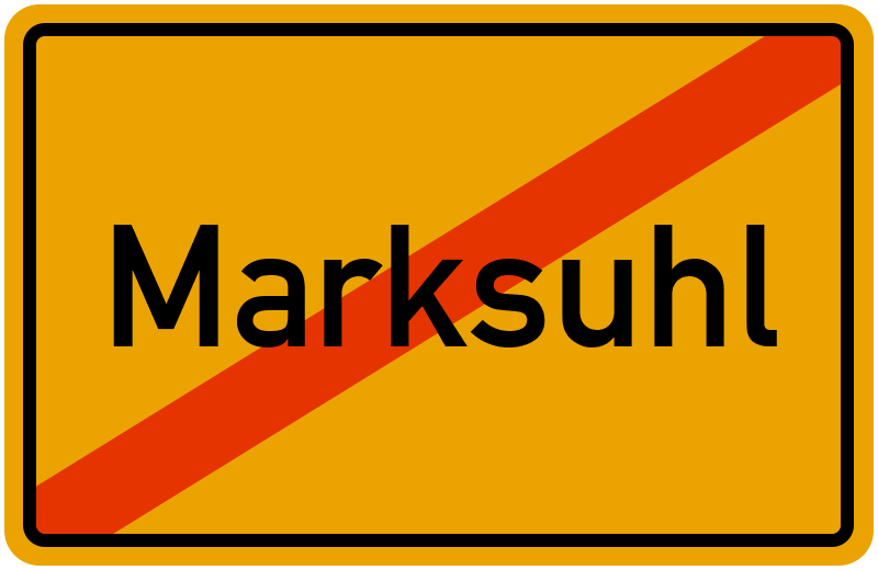 Ortsschild Marksuhl