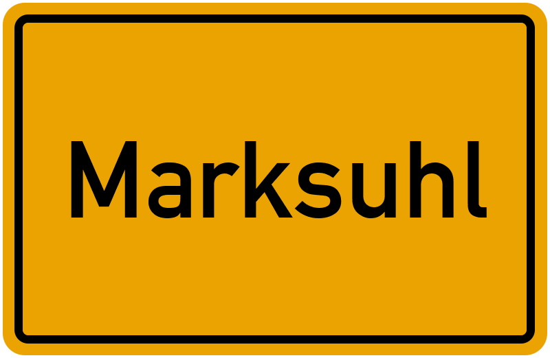 Ortsschild Marksuhl