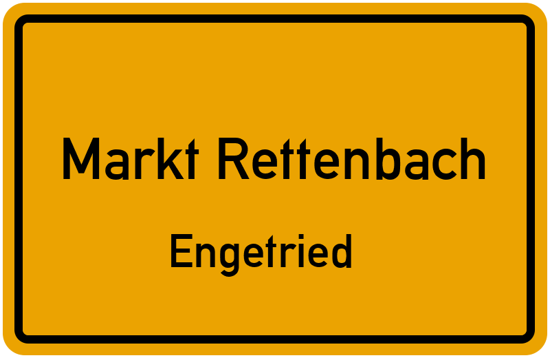 Ortsschild Markt Rettenbach