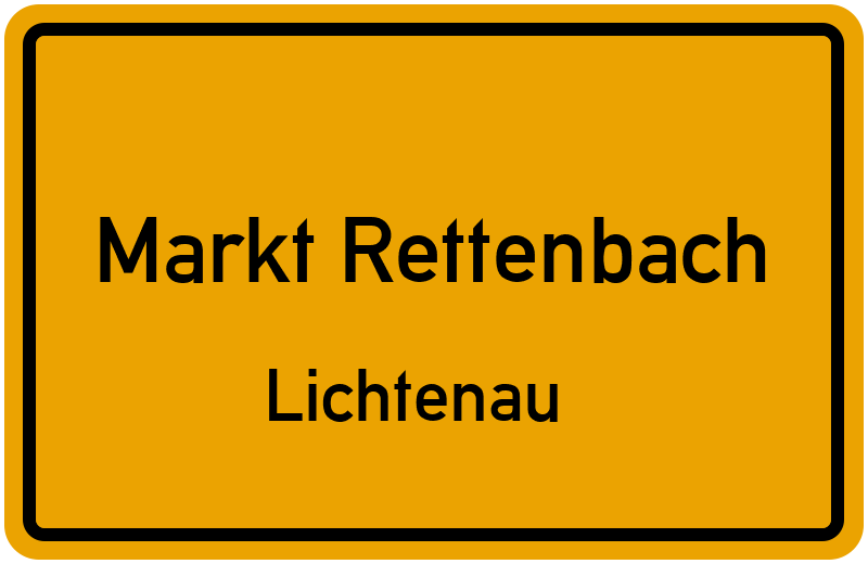Ortsschild Markt Rettenbach