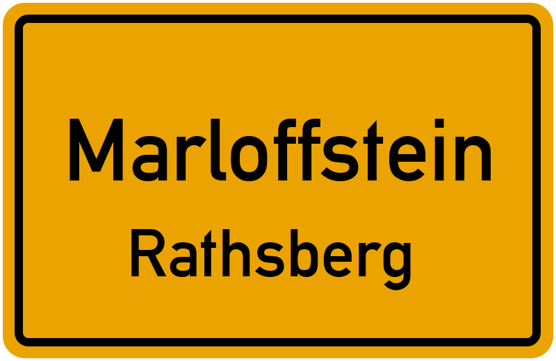 Ortsschild Marloffstein