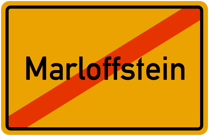 Ortsschild Marloffstein