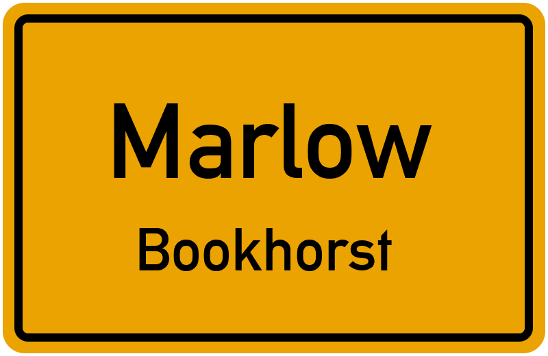 Ortsschild Marlow