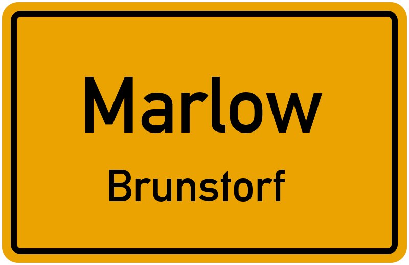 Ortsschild Marlow