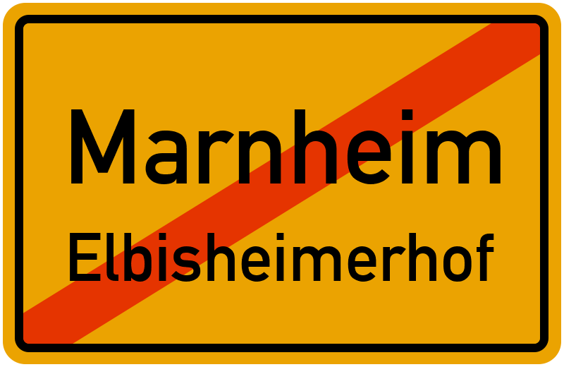 Ortsschild Marnheim