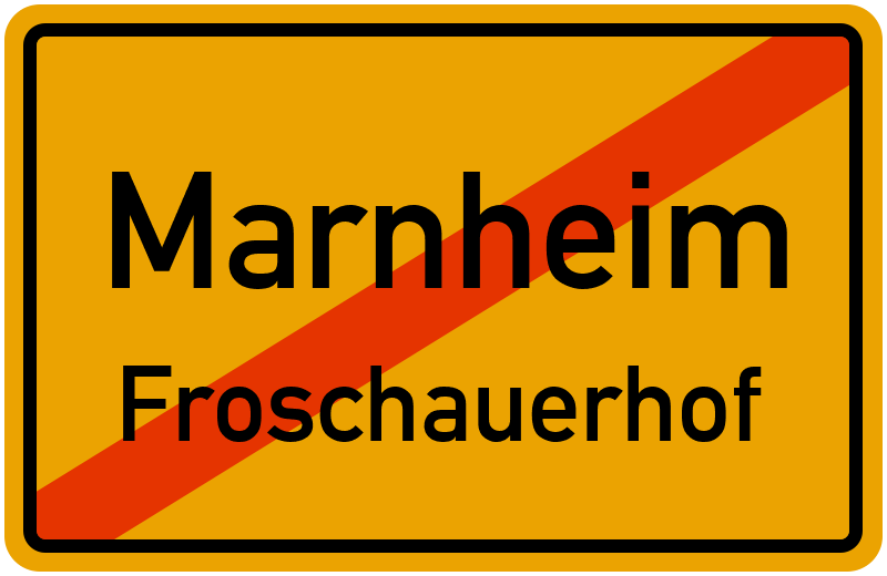 Ortsschild Marnheim