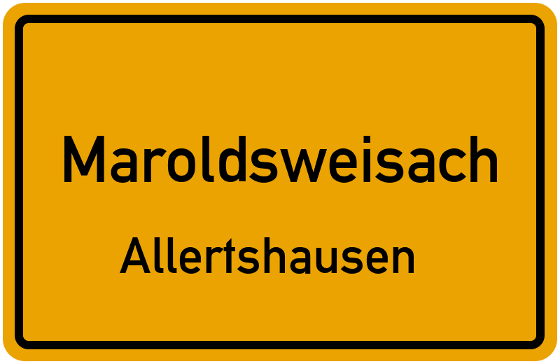Ortsschild Maroldsweisach