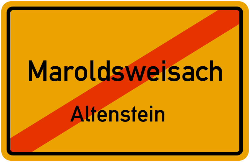 Ortsschild Maroldsweisach