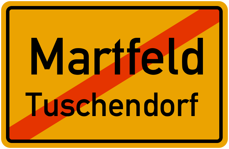 Ortsschild Martfeld