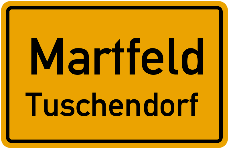 Ortsschild Martfeld