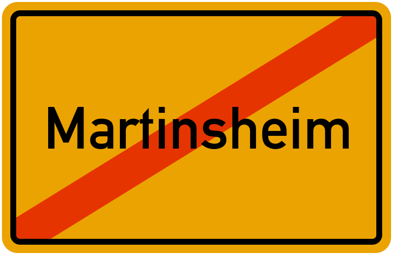 Ortsschild Martinsheim