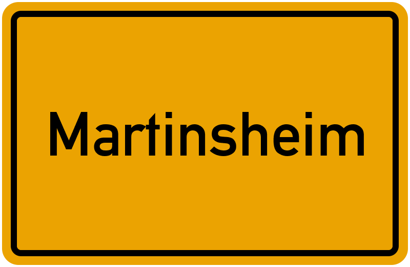 Ortsschild Martinsheim