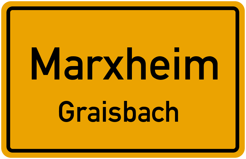 Ortsschild Marxheim