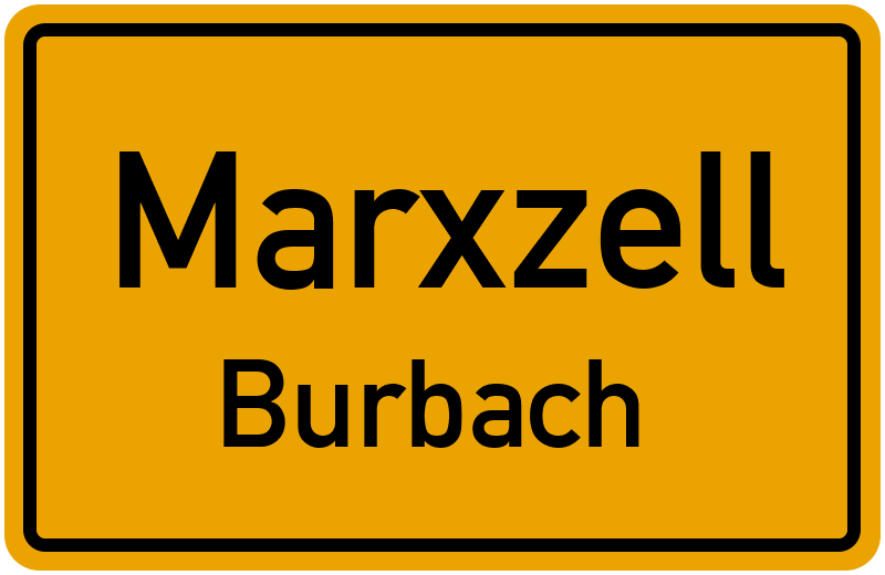 Ortsschild Marxzell
