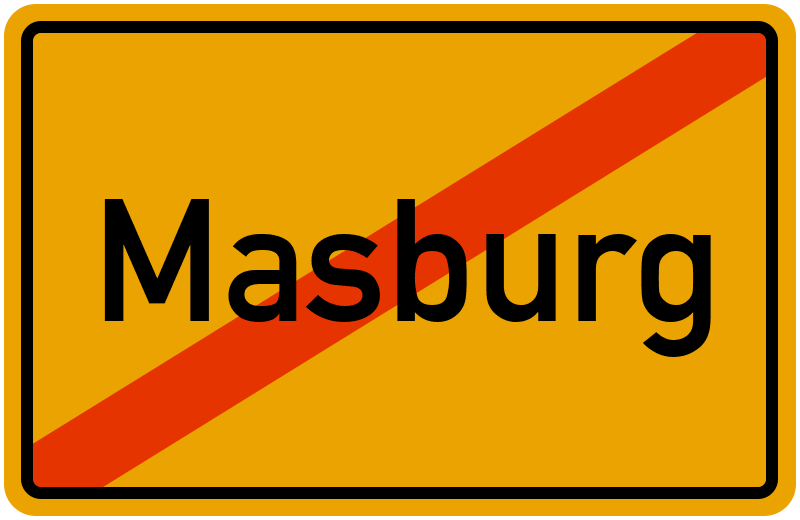 Ortsschild Masburg