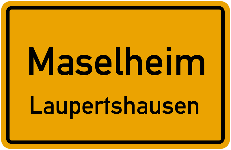 Ortsschild Maselheim