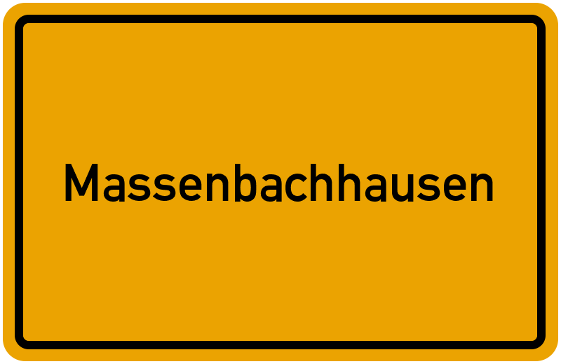 Ortsschild Massenbachhausen