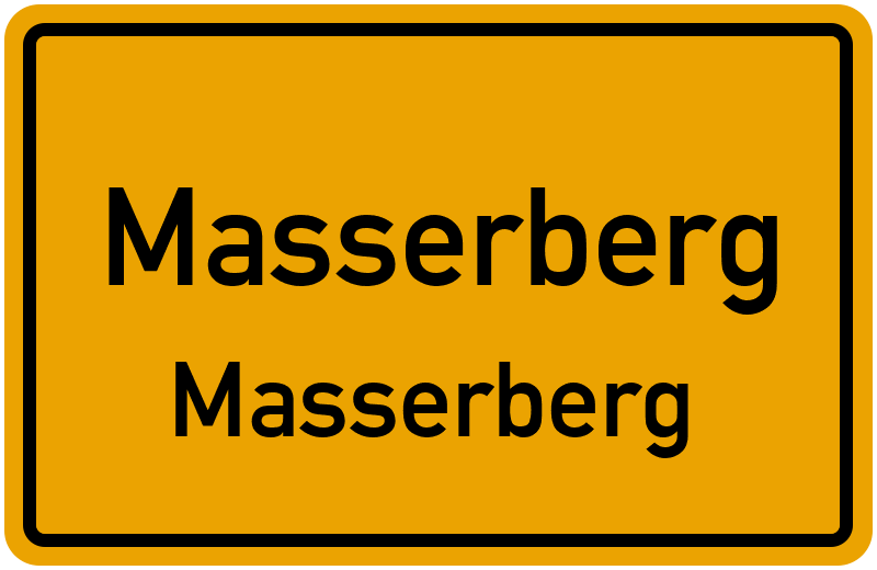 Ortsschild Masserberg
