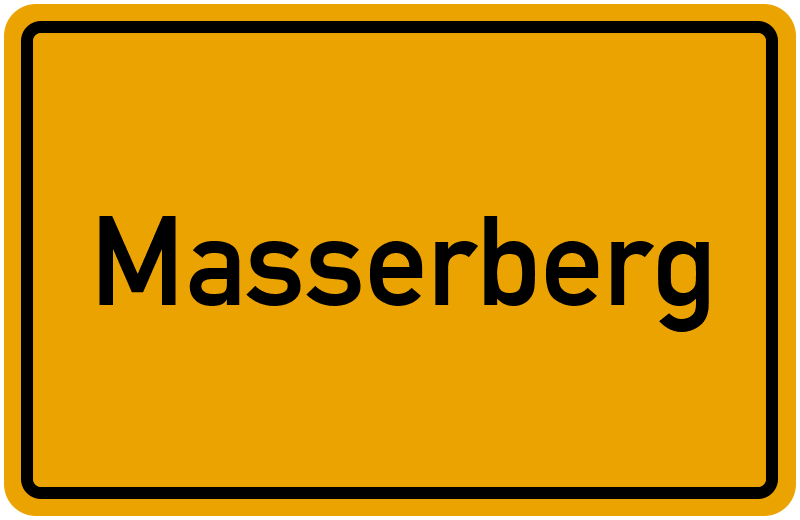 Ortsschild Masserberg