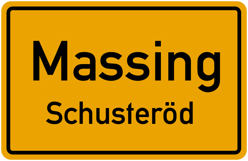 Ortsschild Massing