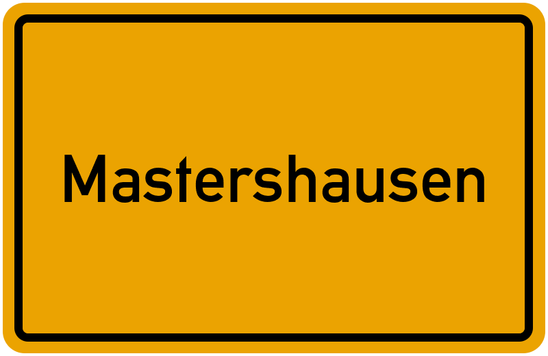 Ortsschild Mastershausen
