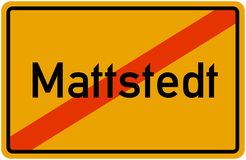 Ortsschild Mattstedt
