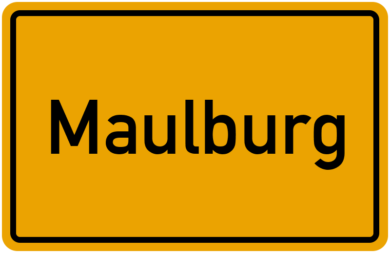 Ortsschild Maulburg