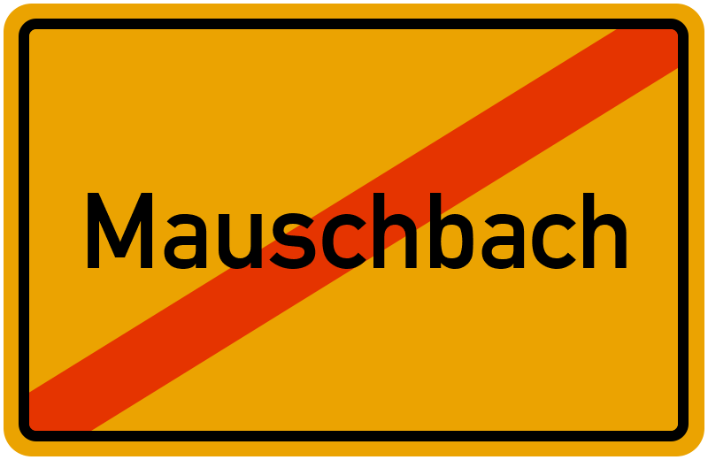 Ortsschild Mauschbach