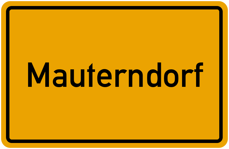 Ortsschild Mauterndorf