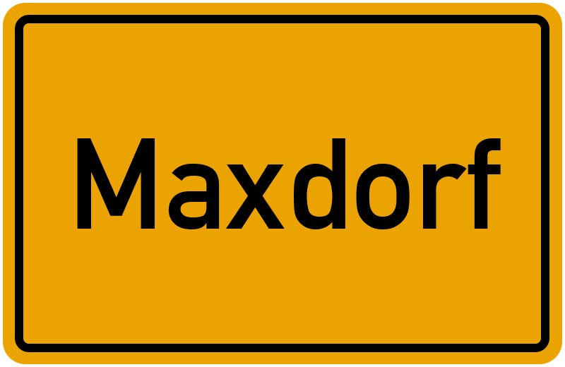 Ortsschild Maxdorf