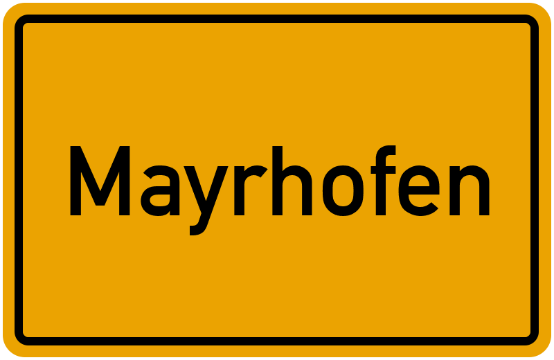Ortsschild Mayrhofen