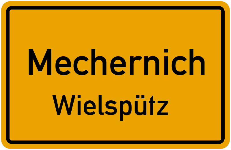 Ortsschild Mechernich