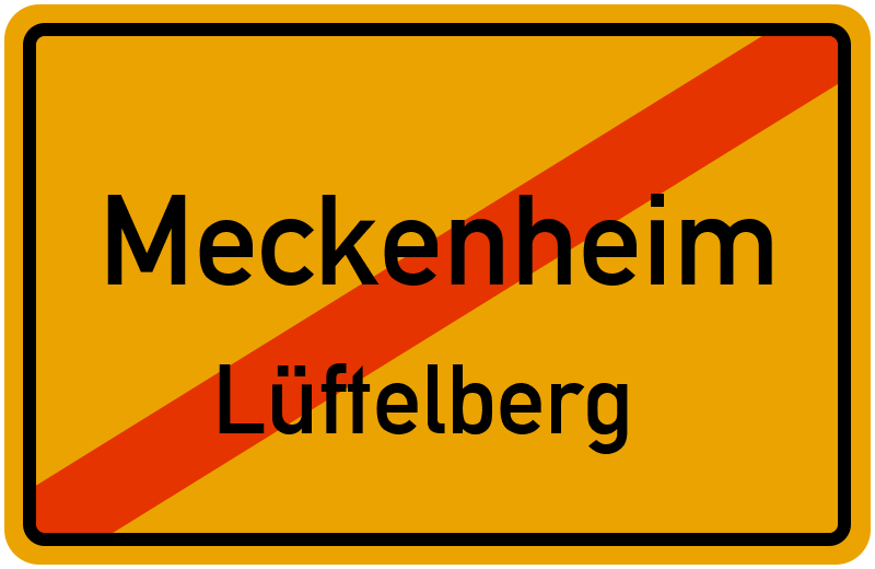 Ortsschild Meckenheim