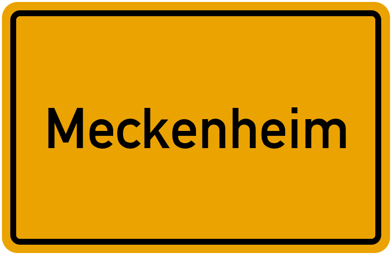 Ortsschild Meckenheim