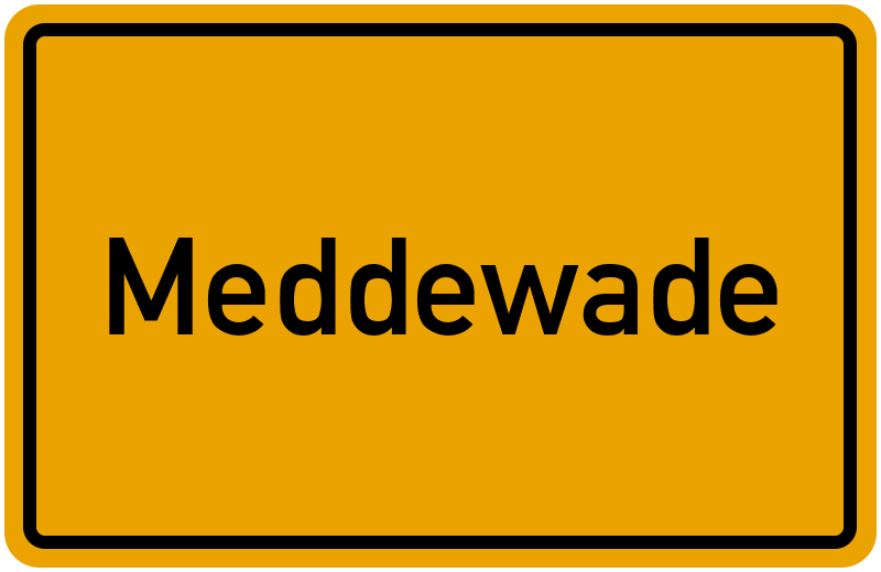 Ortsschild Meddewade