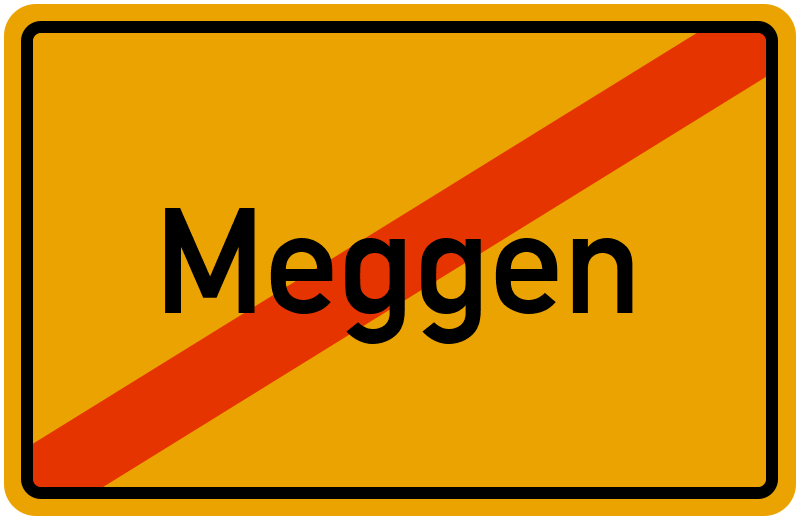 Ortsschild Meggen