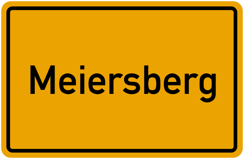 Ortsschild Meiersberg