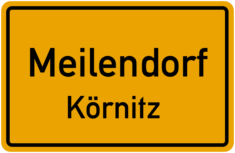 Ortsschild Meilendorf