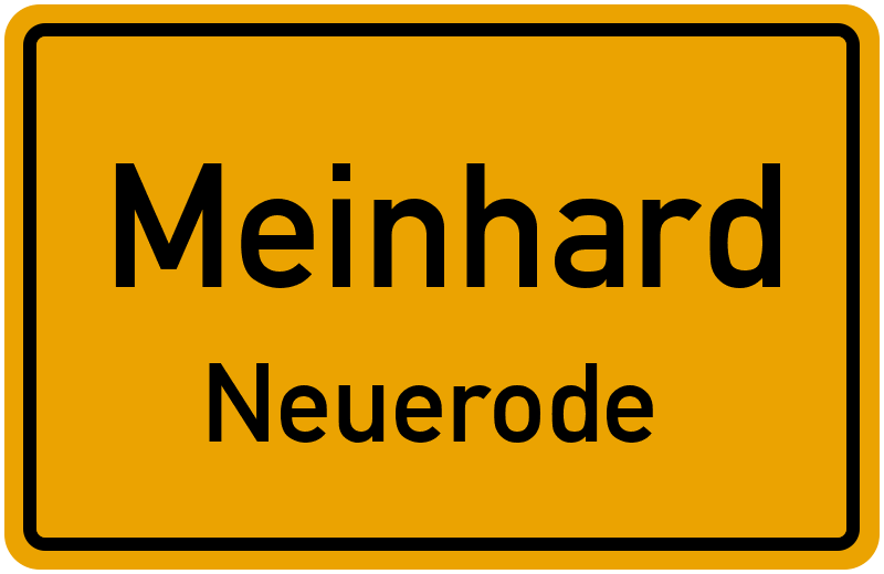 Ortsschild Meinhard