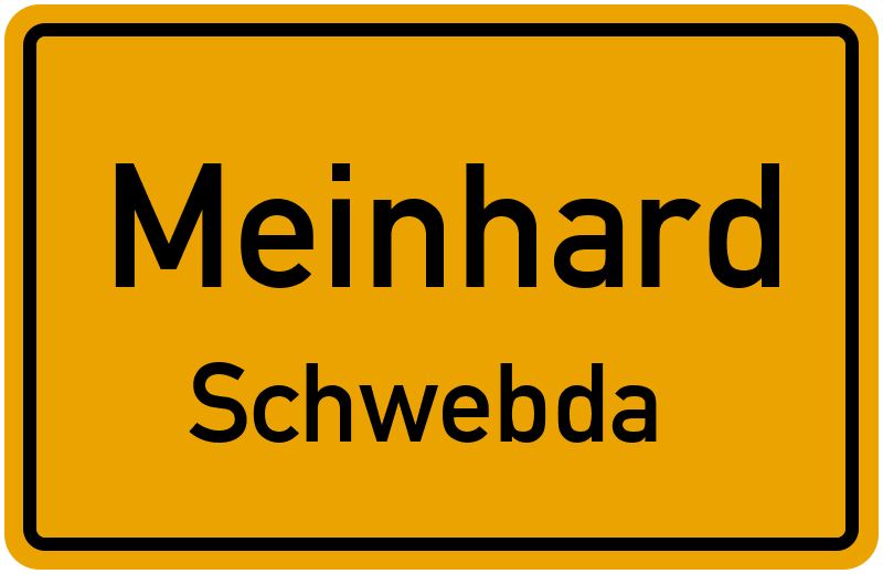 Ortsschild Meinhard