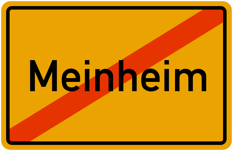 Ortsschild Meinheim