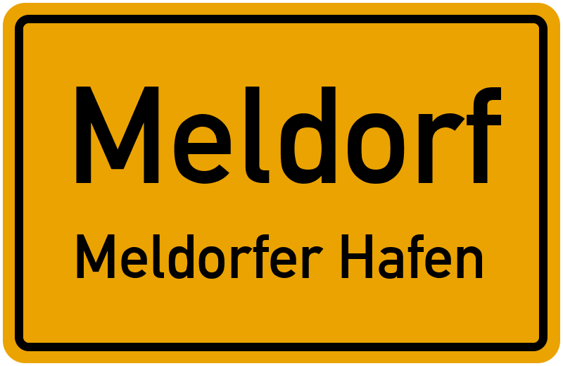 Ortsschild Meldorf