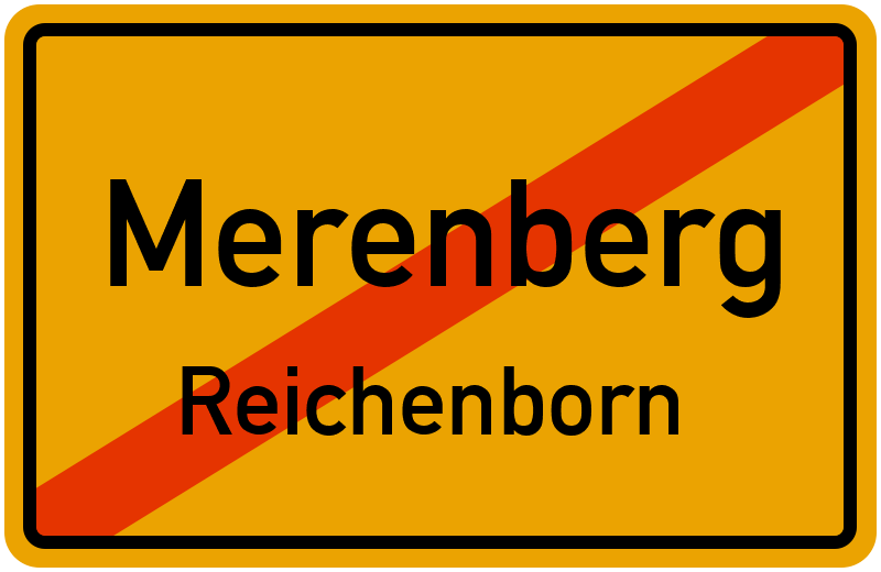 Ortsschild Merenberg