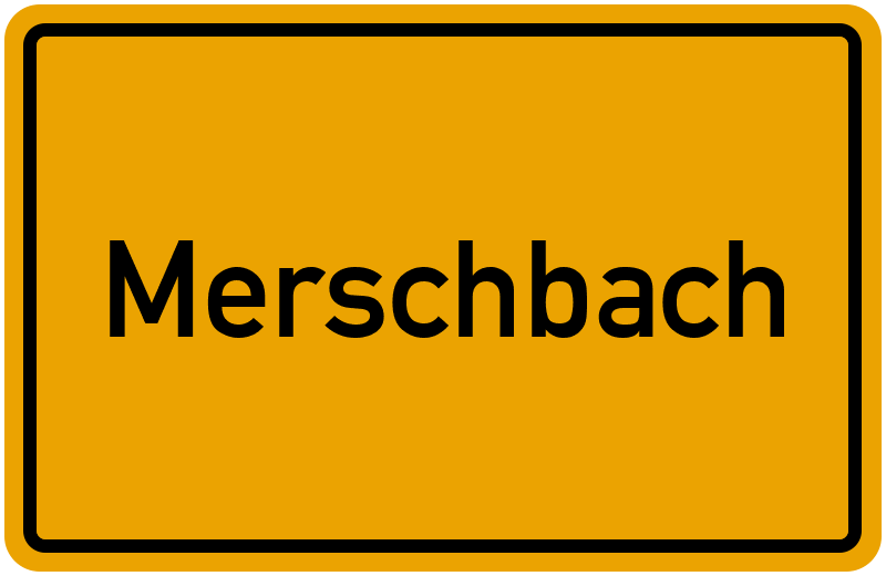 Ortsschild Merschbach