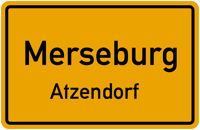 Ortsschild Merseburg