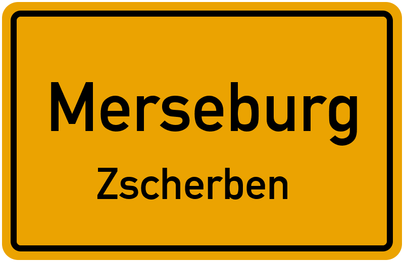 Ortsschild Merseburg