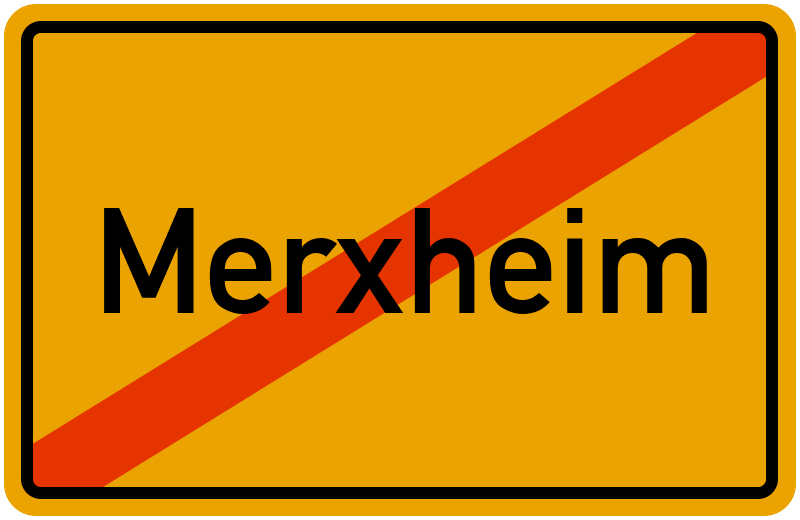 Ortsschild Merxheim
