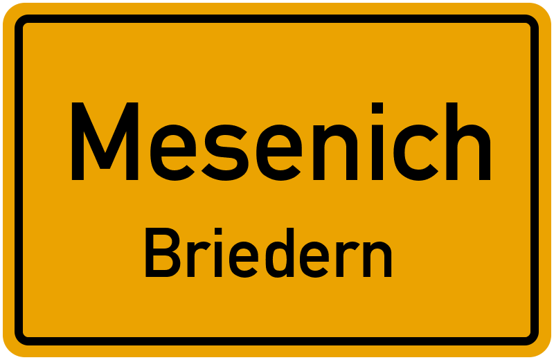 Ortsschild Mesenich