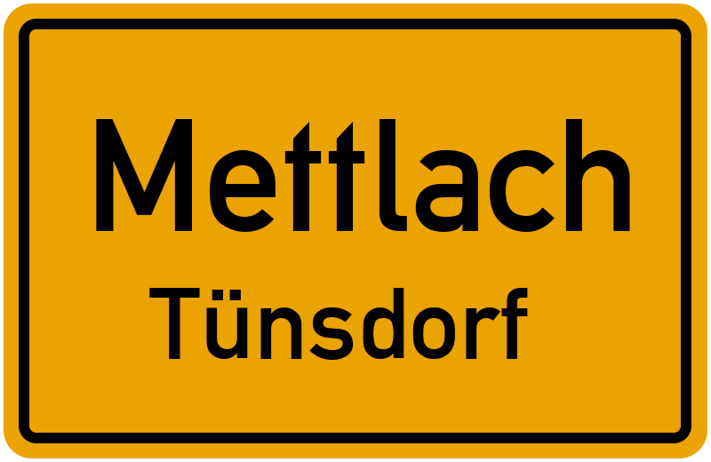 Ortsschild Mettlach